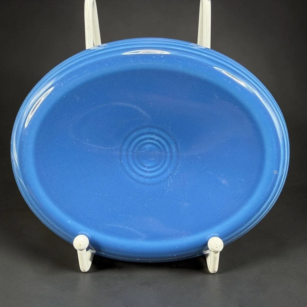 Fiesta Lapis Blue Small Oval Soap Dish Holder 6Inch Ceramic Serving Tray HLC USA